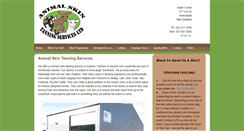 Desktop Screenshot of animalskintanningservices.co.nz